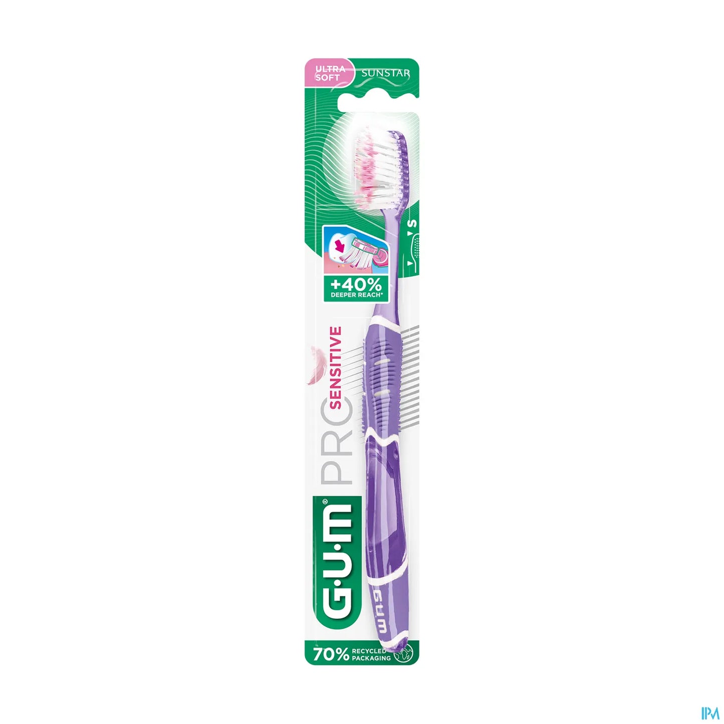 GUM Brosse à Dents Pro Sensitive 510 Ultra Souple