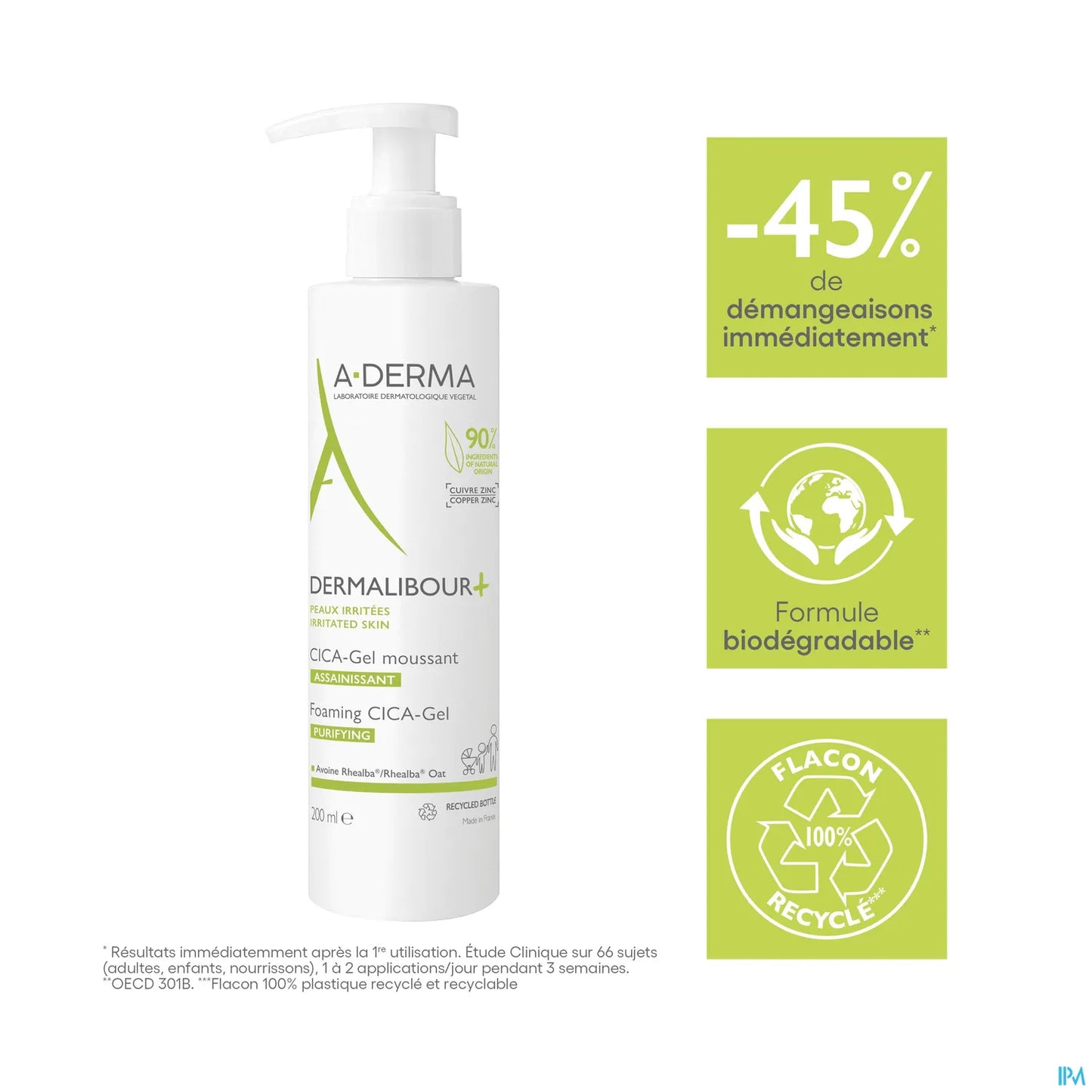 Dermalibour+ CICA Gel Moussant Assainissant 200ml