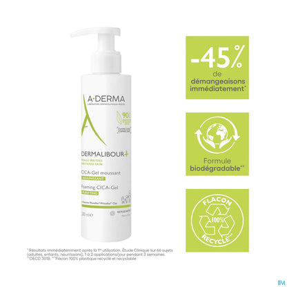 Dermalibour+ CICA Gel Moussant Assainissant 200ml
