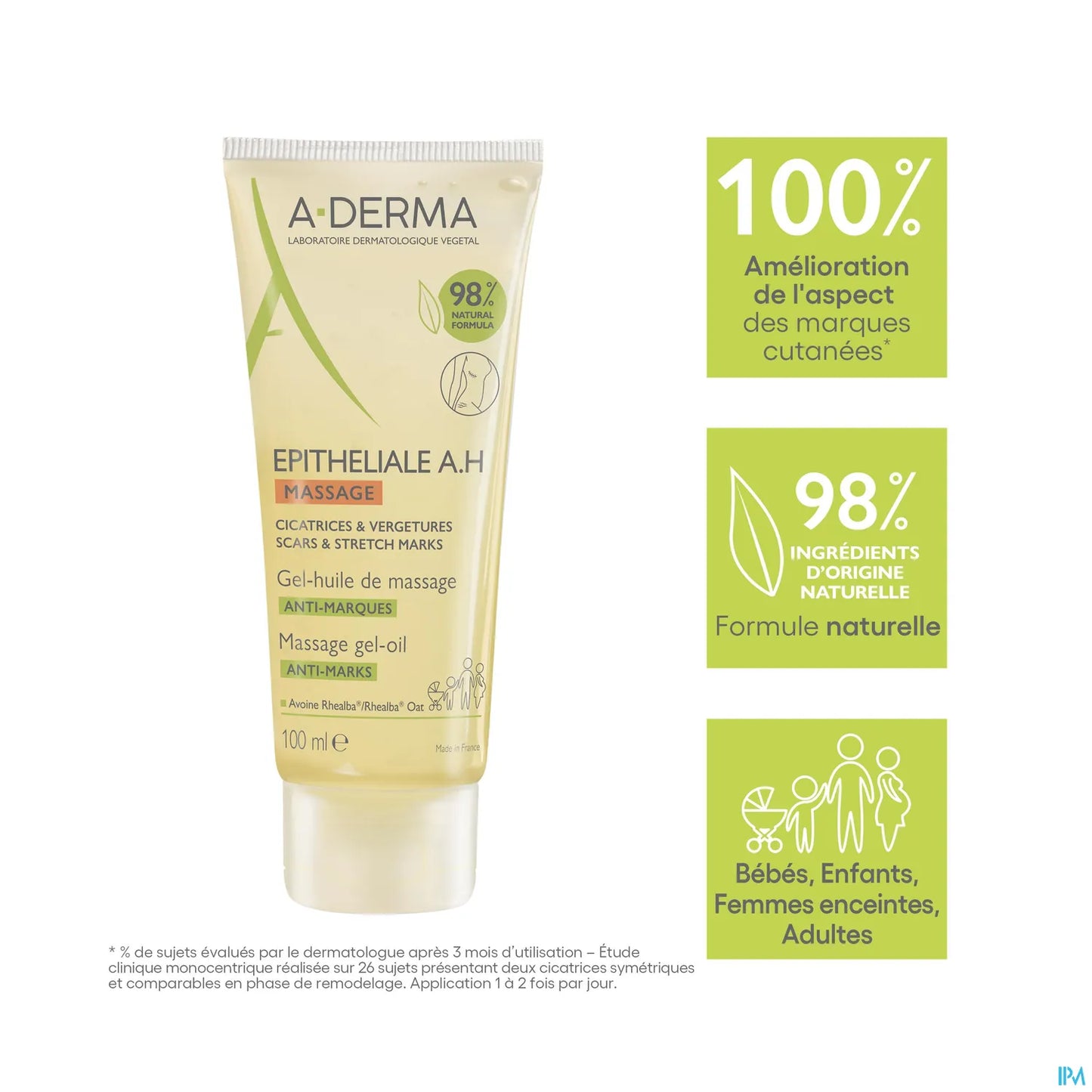 Epitheliale A H Gel Huile de Massage 100 mL