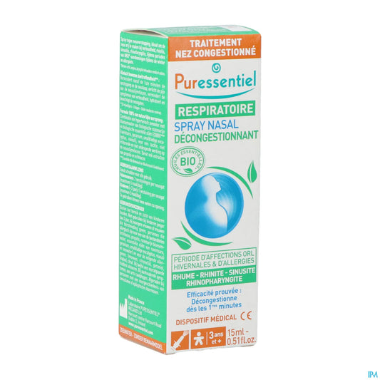 Respiratory Organic Decongestant Nasal Spray 15 ml