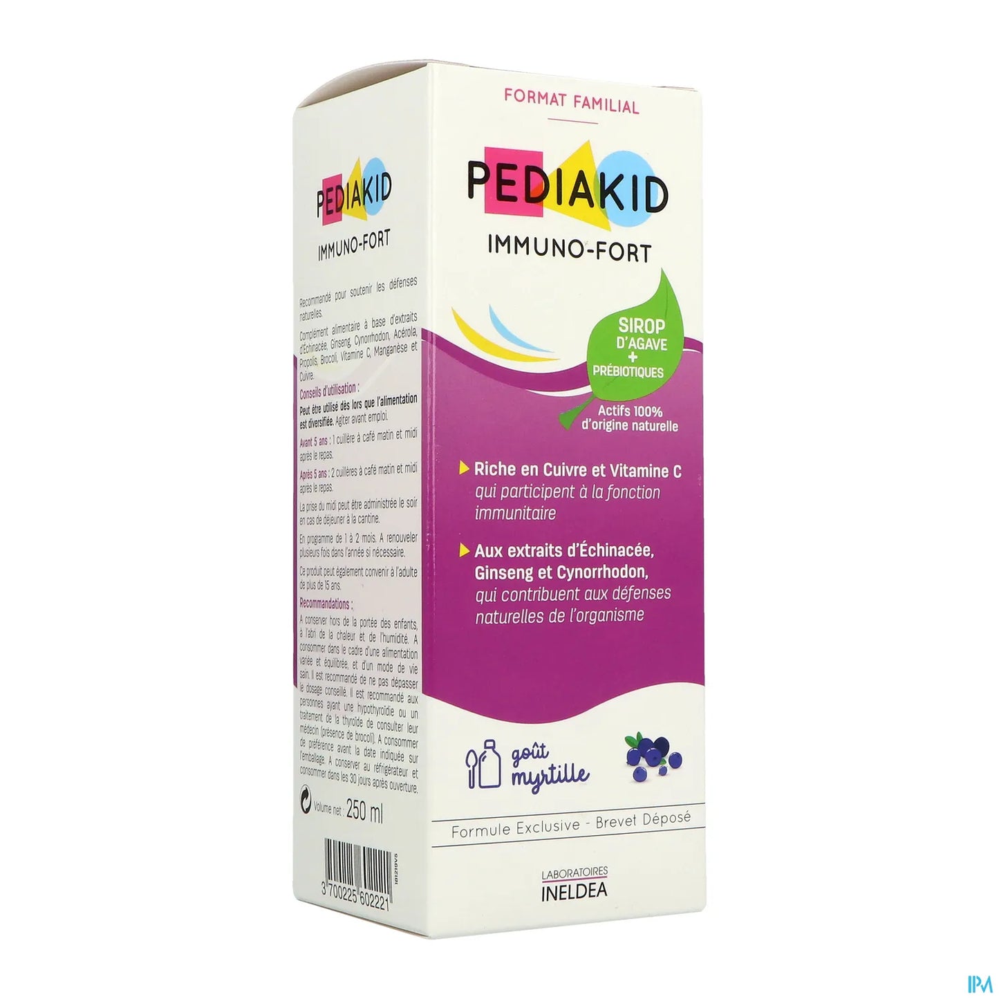 Ineldea Pediakid Immuno-Fort Sirop Myrtille 250ml