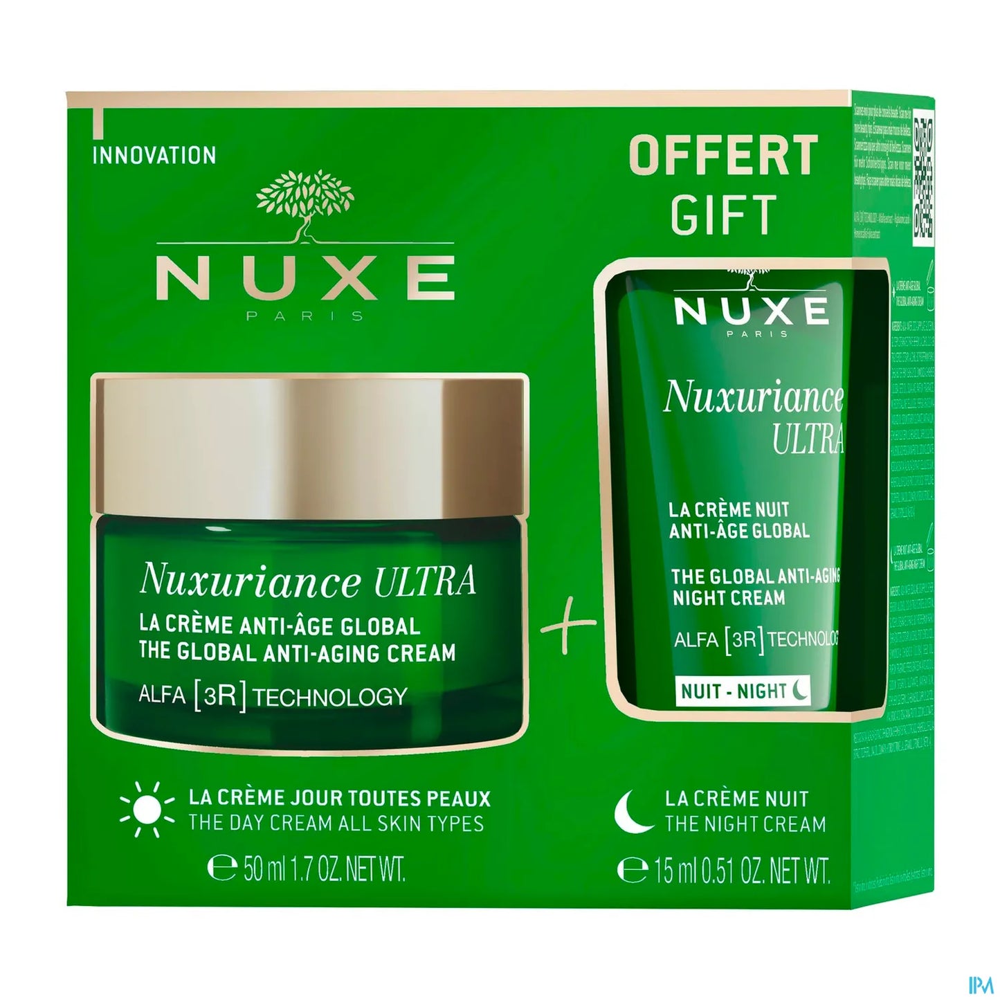 Nuxuriance Ultra Crème Anti-Âge Global Jour 50ml et Crème Nuit 15ml