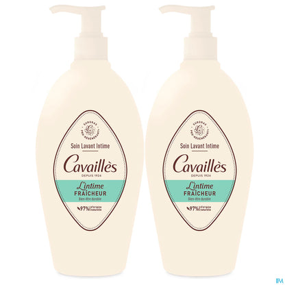 Confezione da 2 x 250 ml di detergente intimo fresco