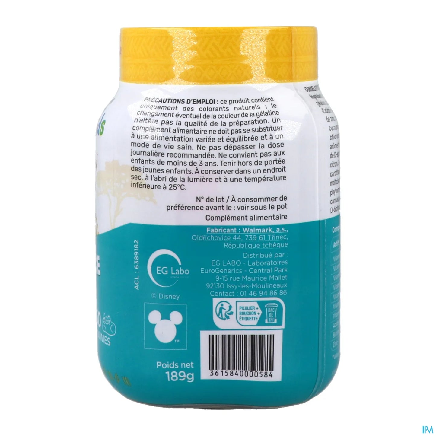 Eunova Kids Gommes Croissance Le Roi Lion 60 Gummies