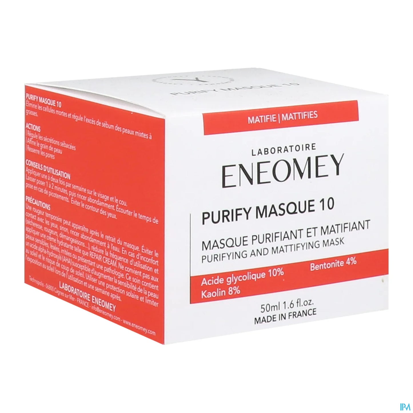 Purify Masque 10 Masque Purifiant Et Matifiant 50ml
