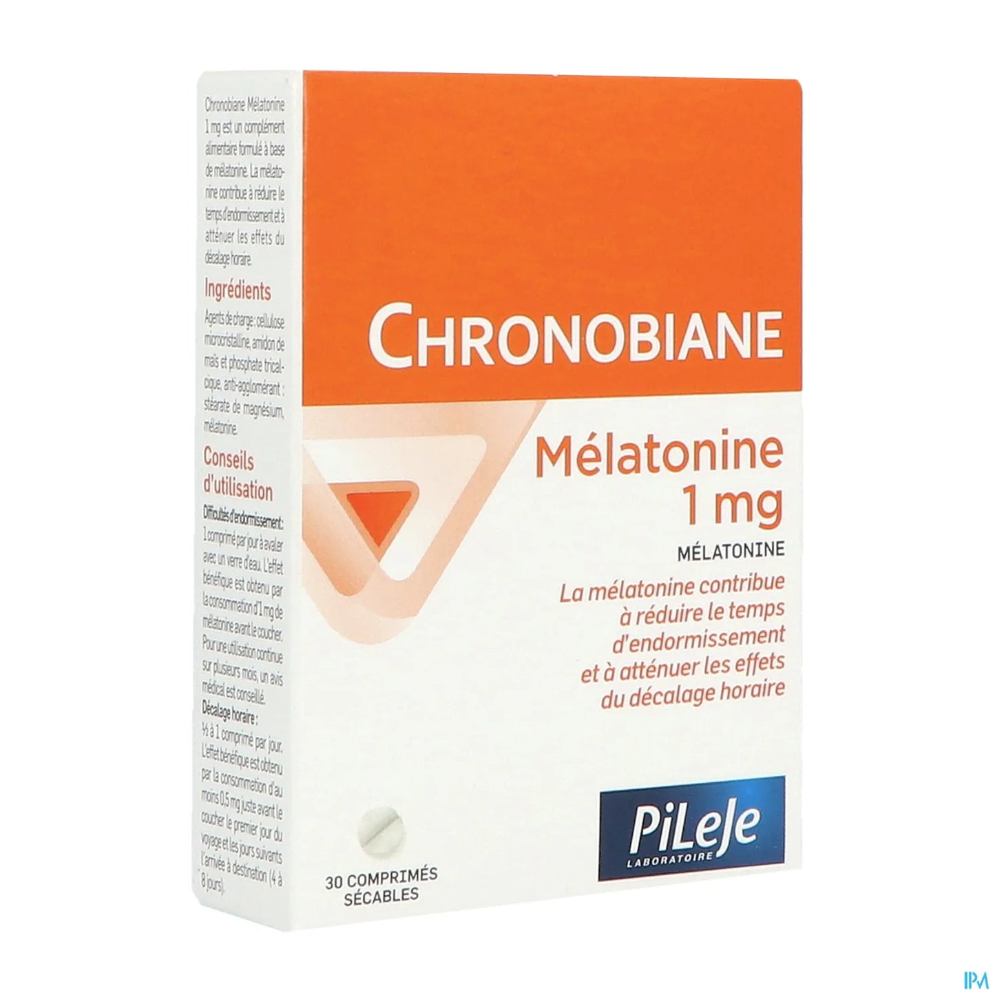 Compresse di Chronobiane Melatonin 1 mg con tacca - Scatola da 30