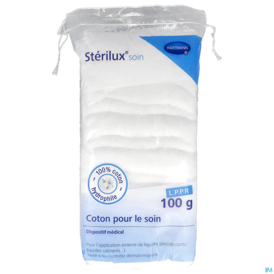 Coton Hydrophile Stérilux Dermatologique 100 g