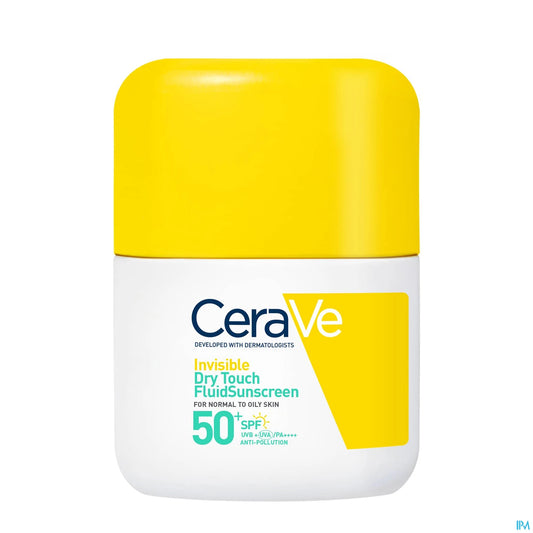 CeraVe Fluide Solaire Invisible Toucher Sec SPF 50+ 50 mL