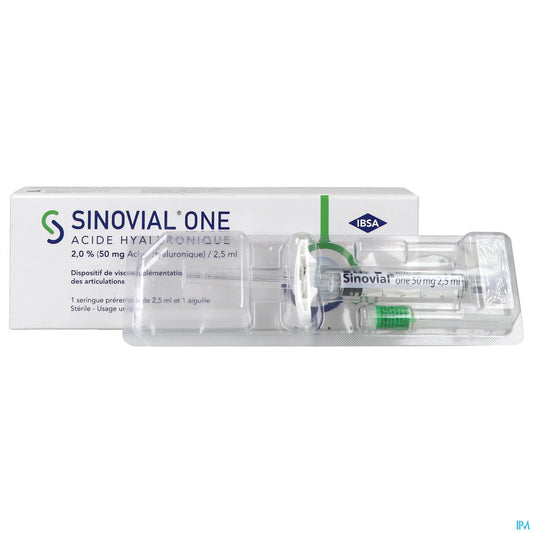 Sinovial One Solution Injectable 2 % Seringue 2,5 mL
