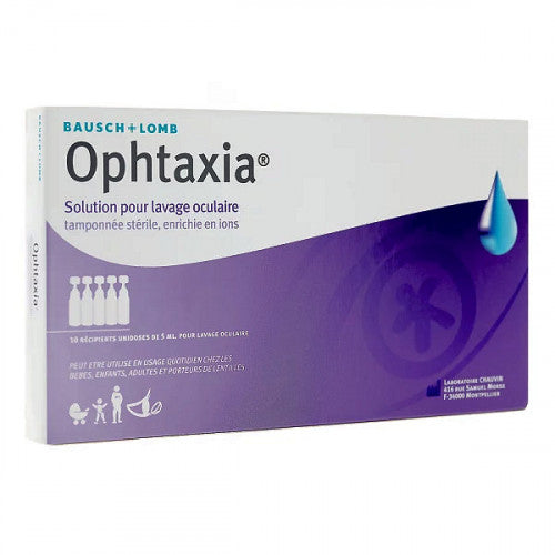 Ophtaxia Solution Tamponnée pour Lavage Oculaire 10 Unidoses 5ml