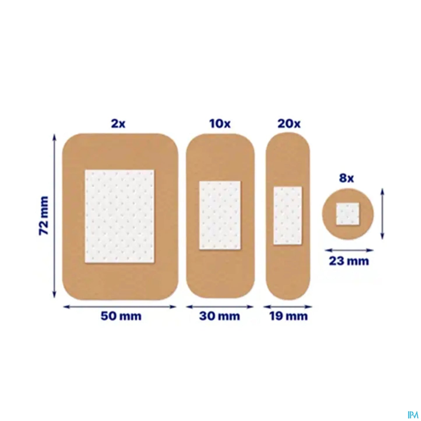 Pansement Universel 40 Pansements 4 Tailles