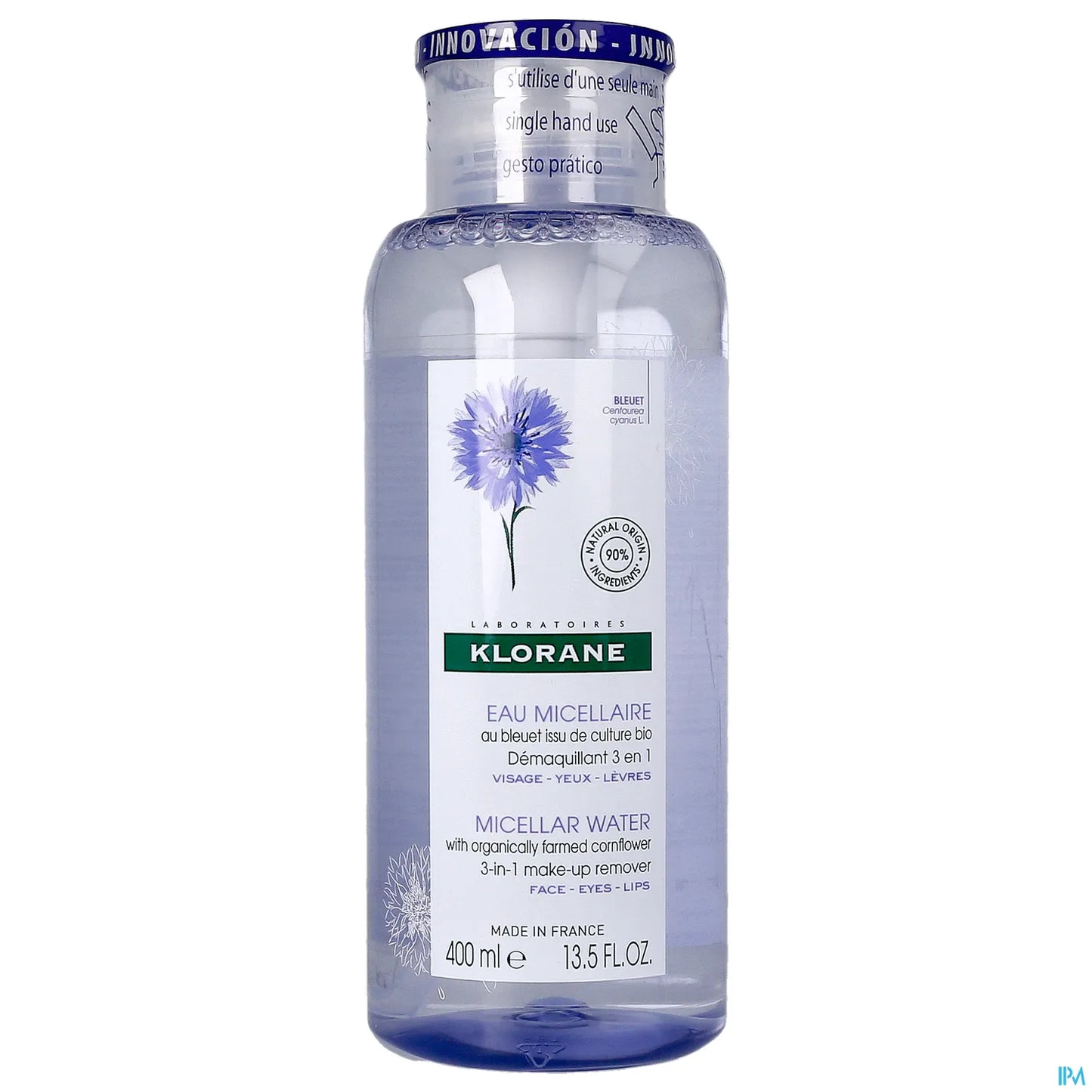 Eau Micellaire Démaquillante 3en1 au Bleuet 400ml