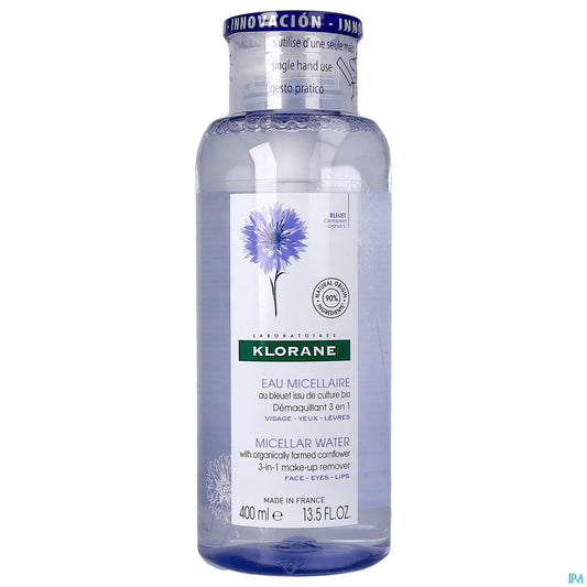 Eau Micellaire Démaquillante 3en1 au Bleuet 400ml