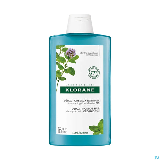Shampoing Détox à la Menthe Bio pour Tous Types de Cheveux 400ml