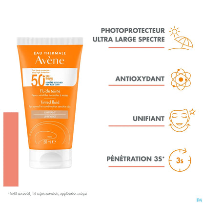 Fluide Teinté Très Haute Protection SPF50+ 50ml