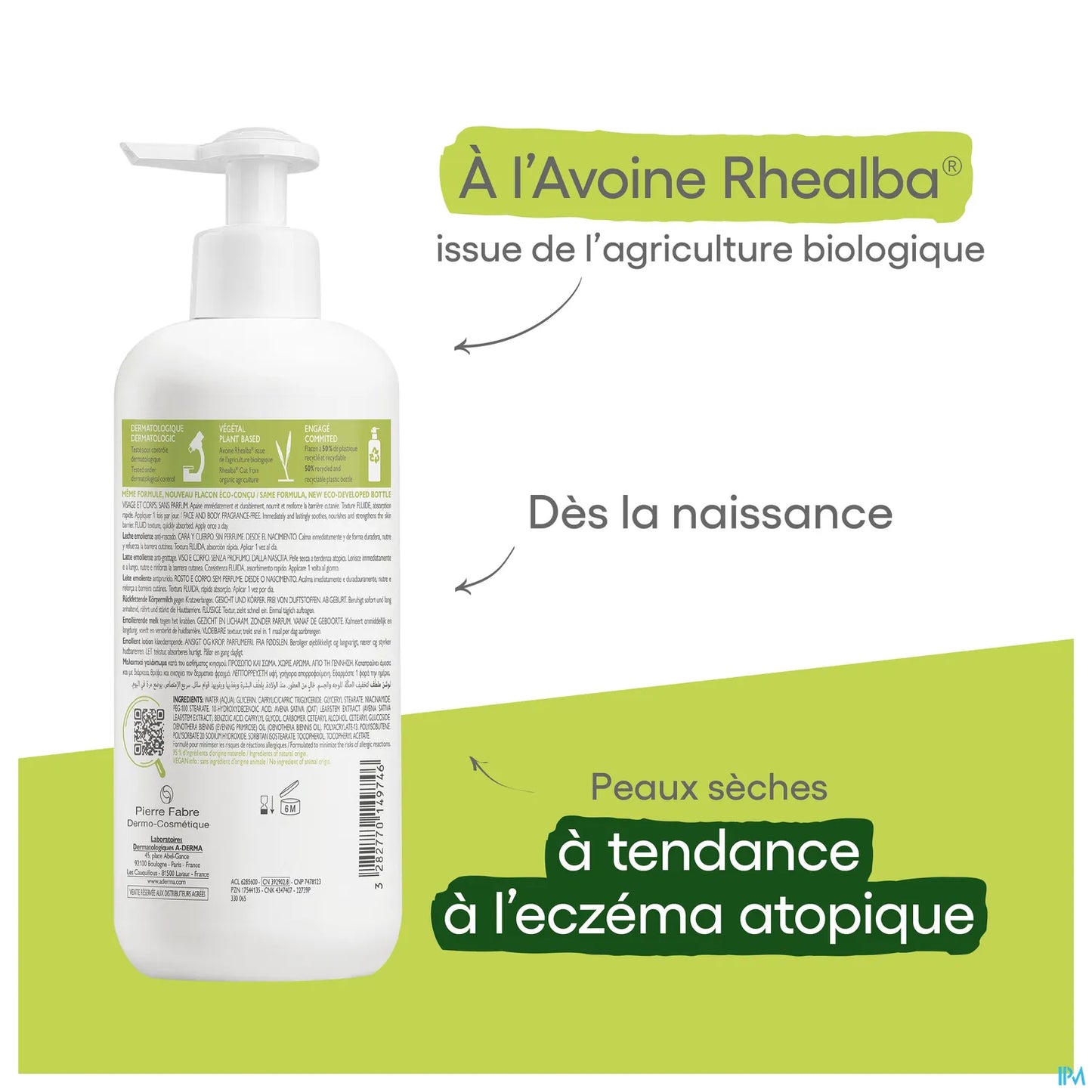 Exomega Control Anti-Itch Emollient Milk Eco Bottle 400ml