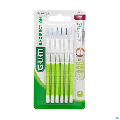 G.U.M Bidirection 2114 Brossettes Interdentaires 0.7mm x6
