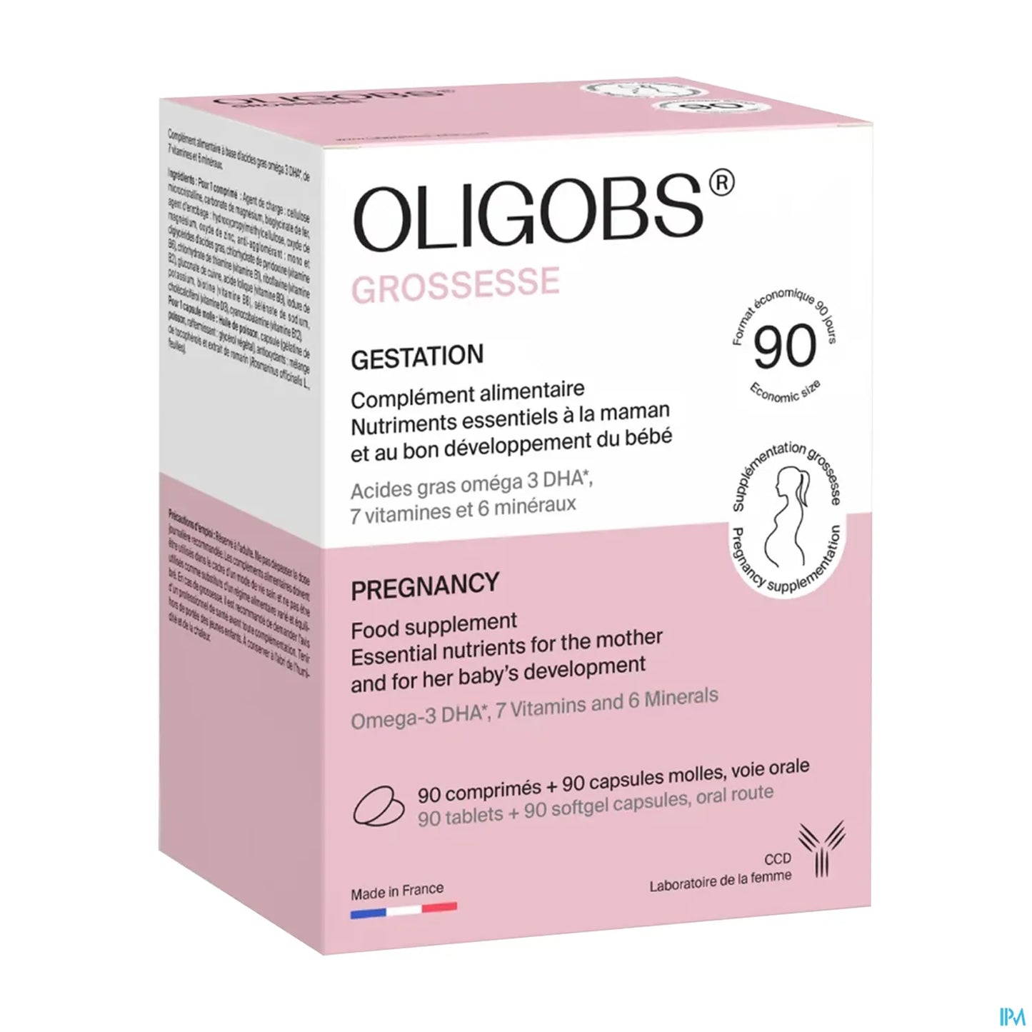 Oligobs Grossesse 90 comprimés + 90 capsules