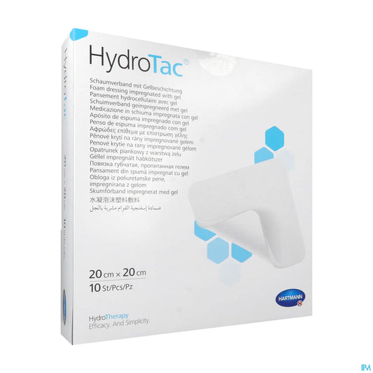 Pansement Hydrocellulaire Non Adhésif 20x20 cm Boîte de 10