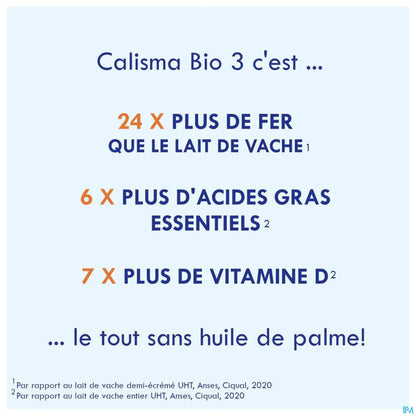 Gallia Calisma Croissance Bio 3ème Âge dès 10 Mois 800 g