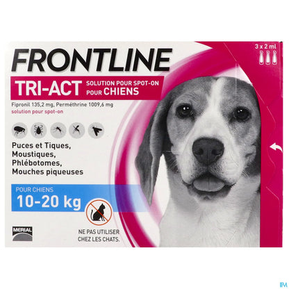 Tri Act Dog 10 to 20 kg - 3 Pipettes
