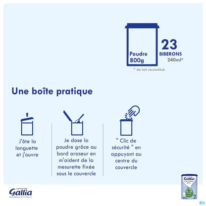 Gallia Calisma Bio 2 Lait en Poudre 800 g