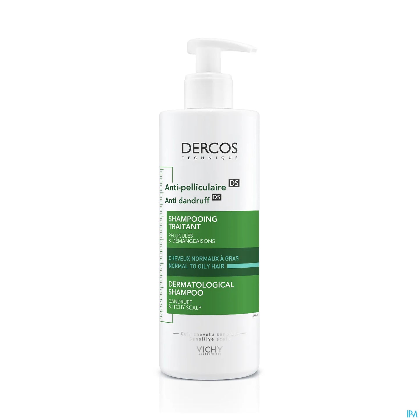 Dercos Shampooing Antipelliculaire Cheveux Normaux à Gras 390ml