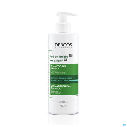 Dercos Shampooing Antipelliculaire Cheveux Normaux à Gras 390ml