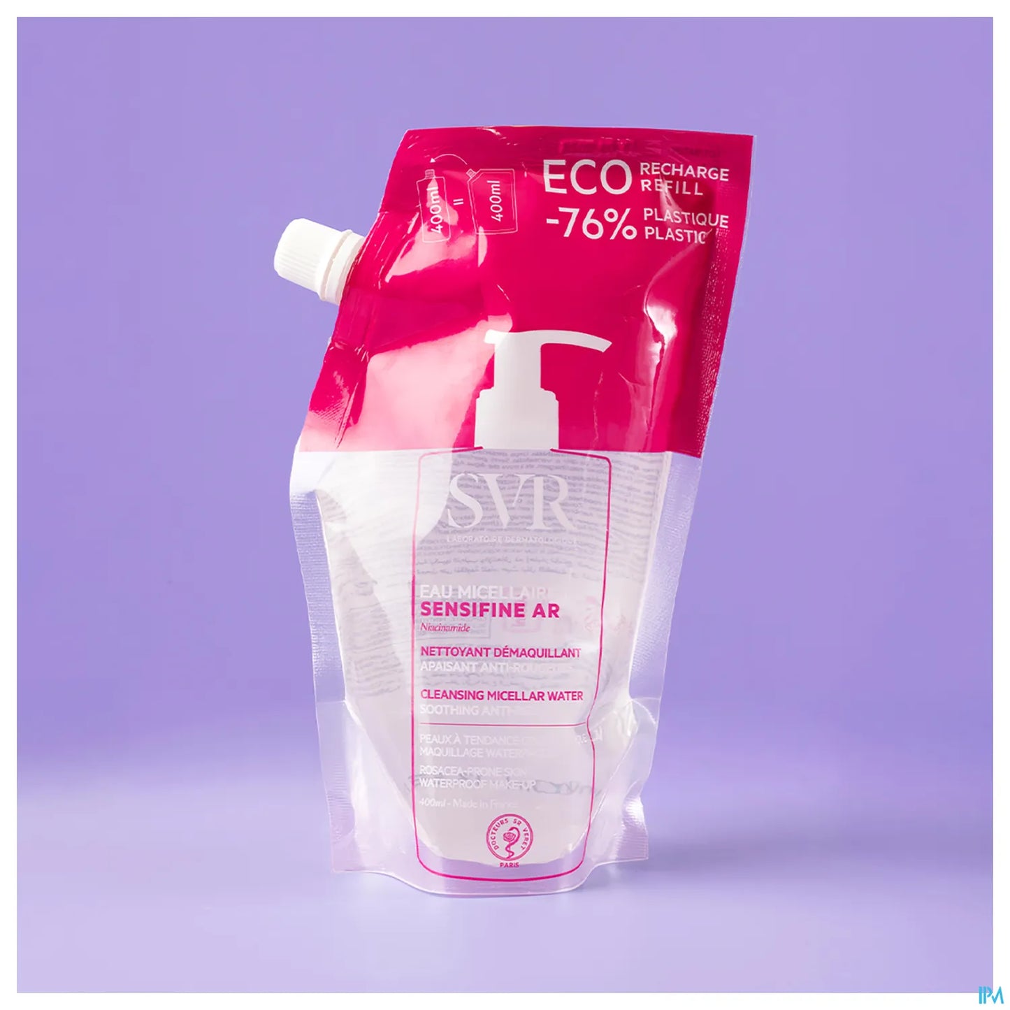 Sensifine AR Eco Recharge Eau Micellaire Nettoyante 400ml