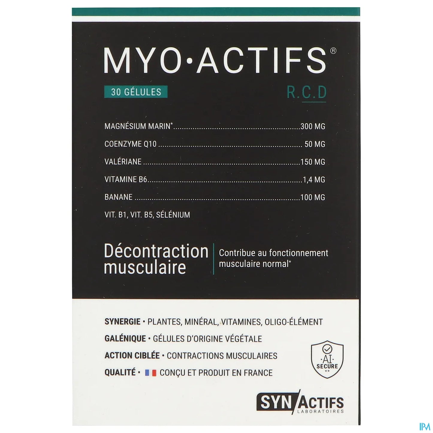 Synactifs MyoActifs Gelules 30 Capsules