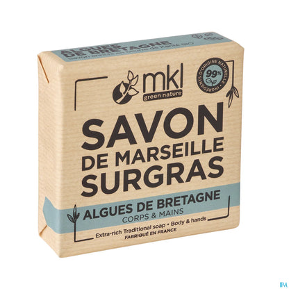 Green Nature Savon de Marseille Surgras Algues de Bretagne 100g