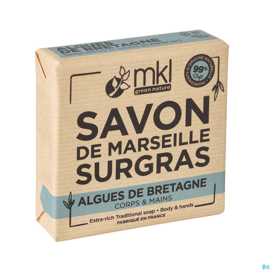 Green Nature Savon de Marseille Surgras Algues de Bretagne 100g