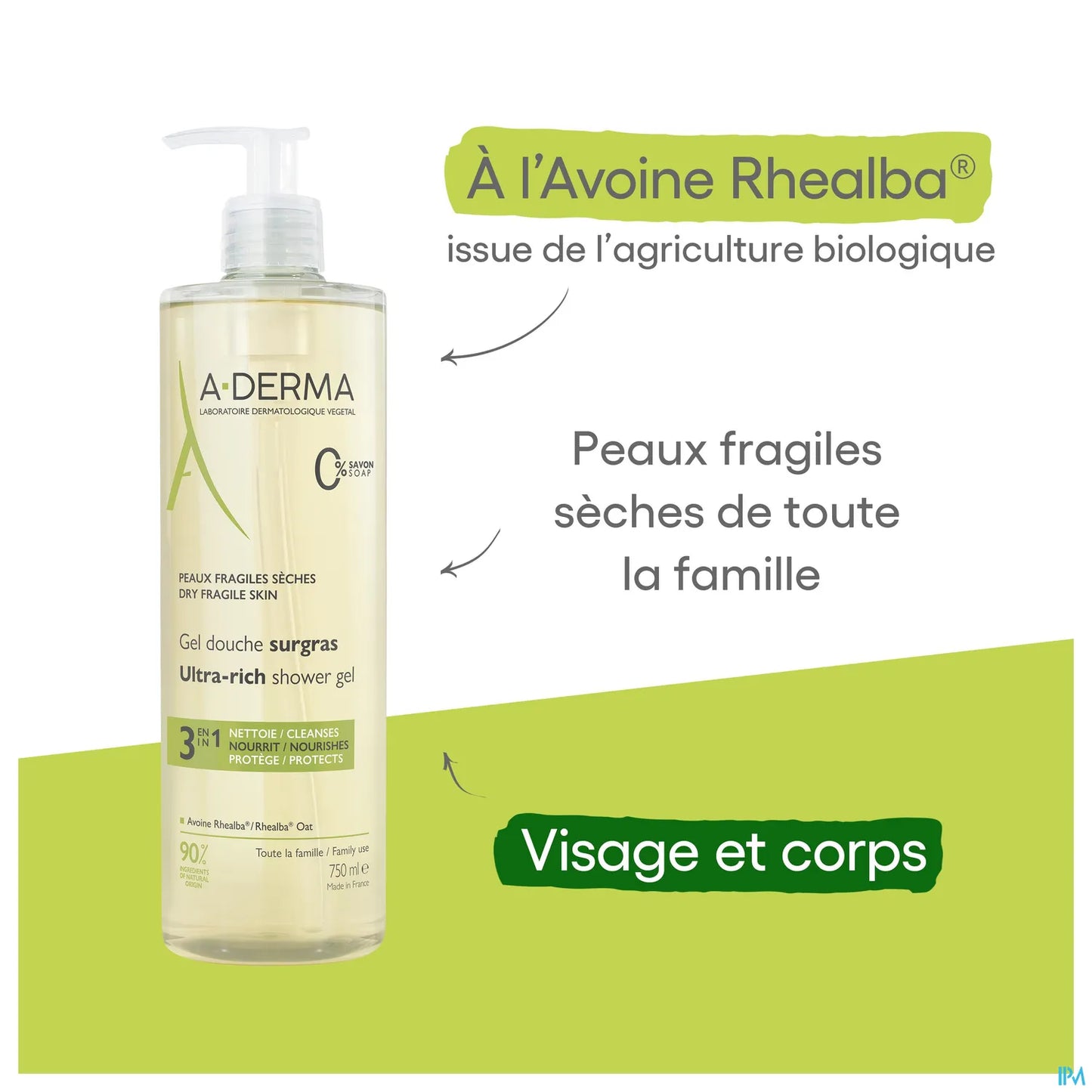 Gel Douche Surgras 750 ml