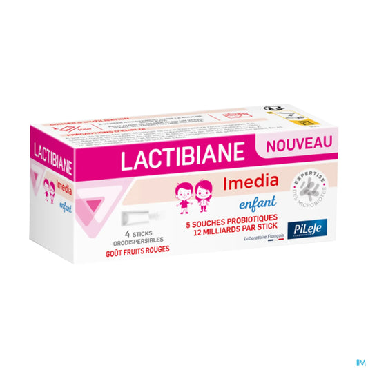 Pileje Lactibiane Imedia Enfant boite de 4 sticks