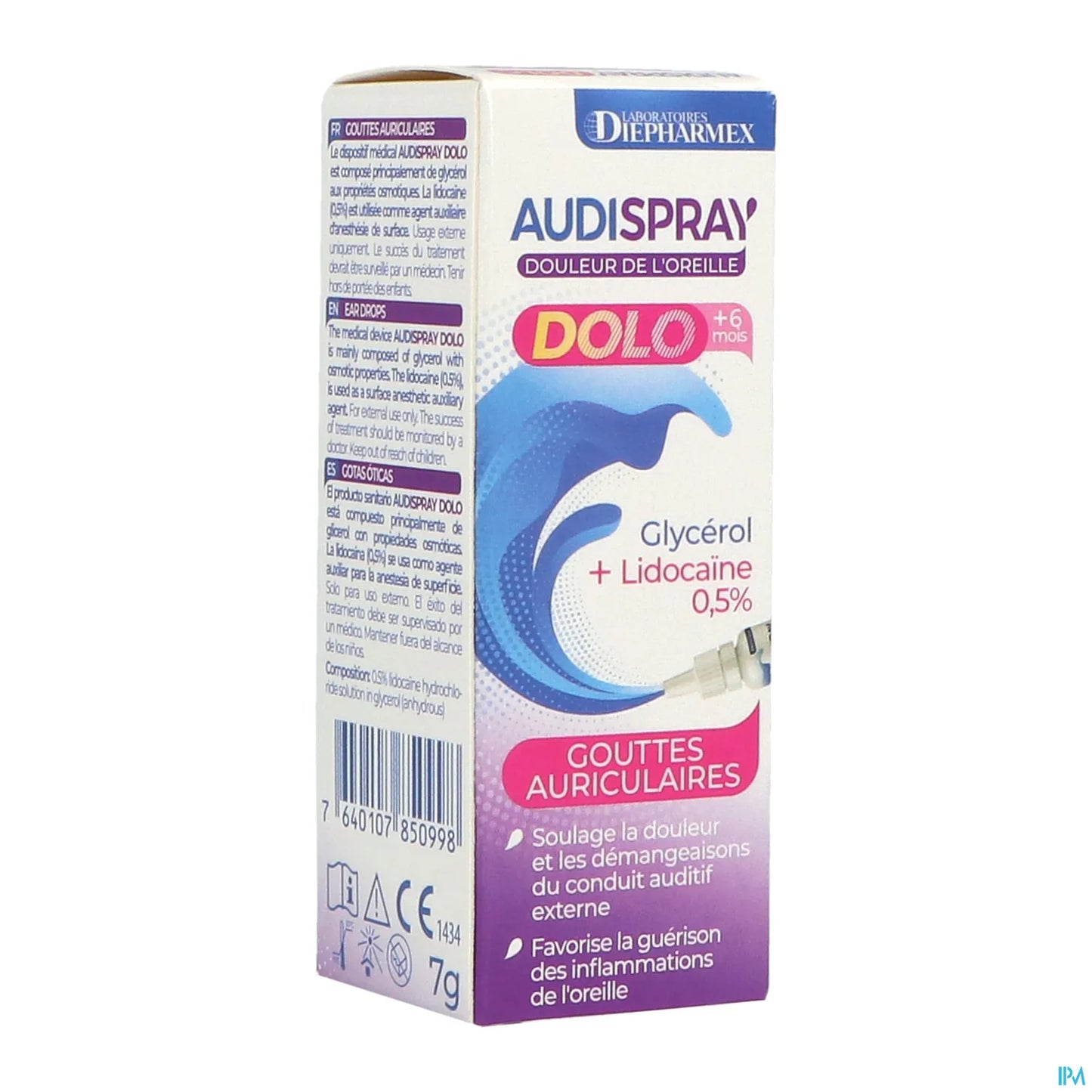 Audispray Dolo Gouttes Auriculaires 7 g