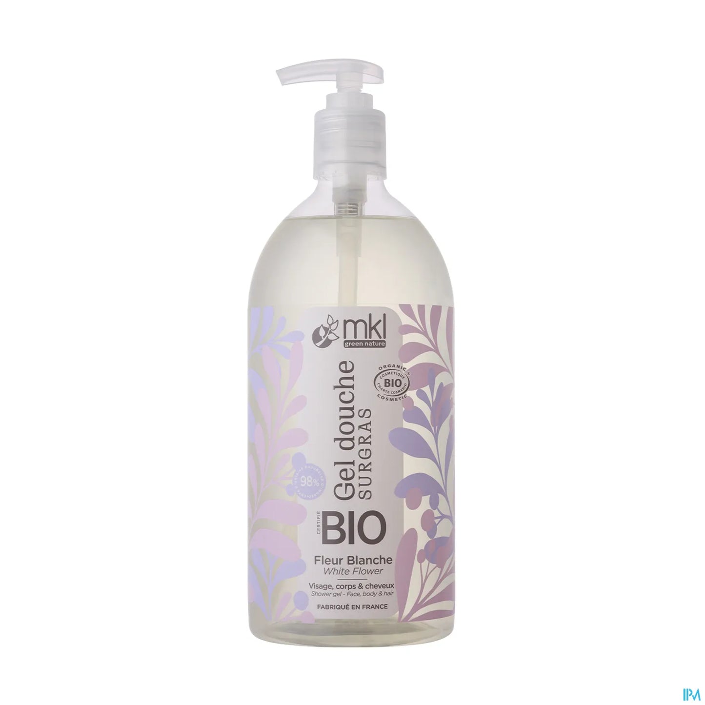 Green Nature Organic White Flower Surgras Shower Gel 1L