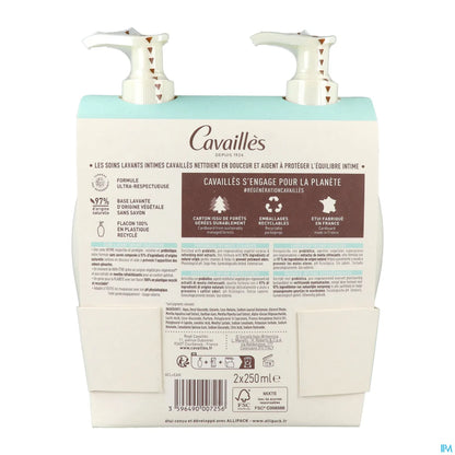 Confezione da 2 x 250 ml di detergente intimo fresco