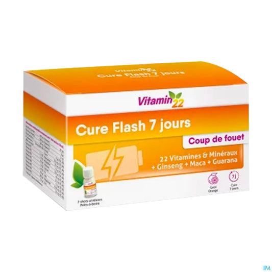 Ineldea Vitamin'22 Cure Flash 7 Jours 7 Unidoses 30ml