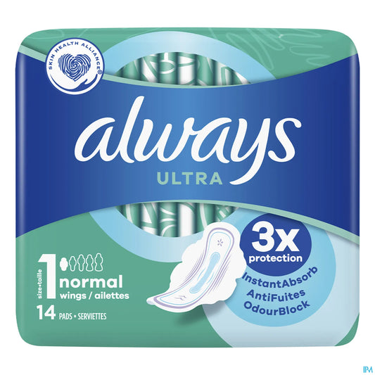 Ultra Normal Sanitary Napkins Size 1 14 Units