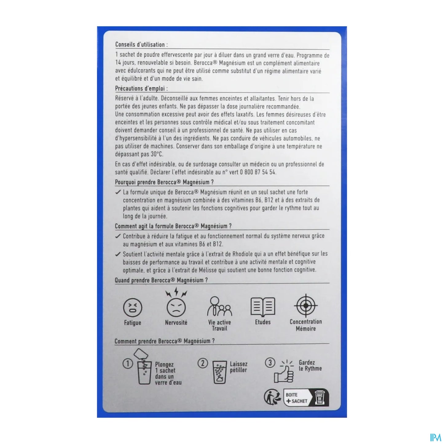 Bustine di polvere effervescente di magnesio 14