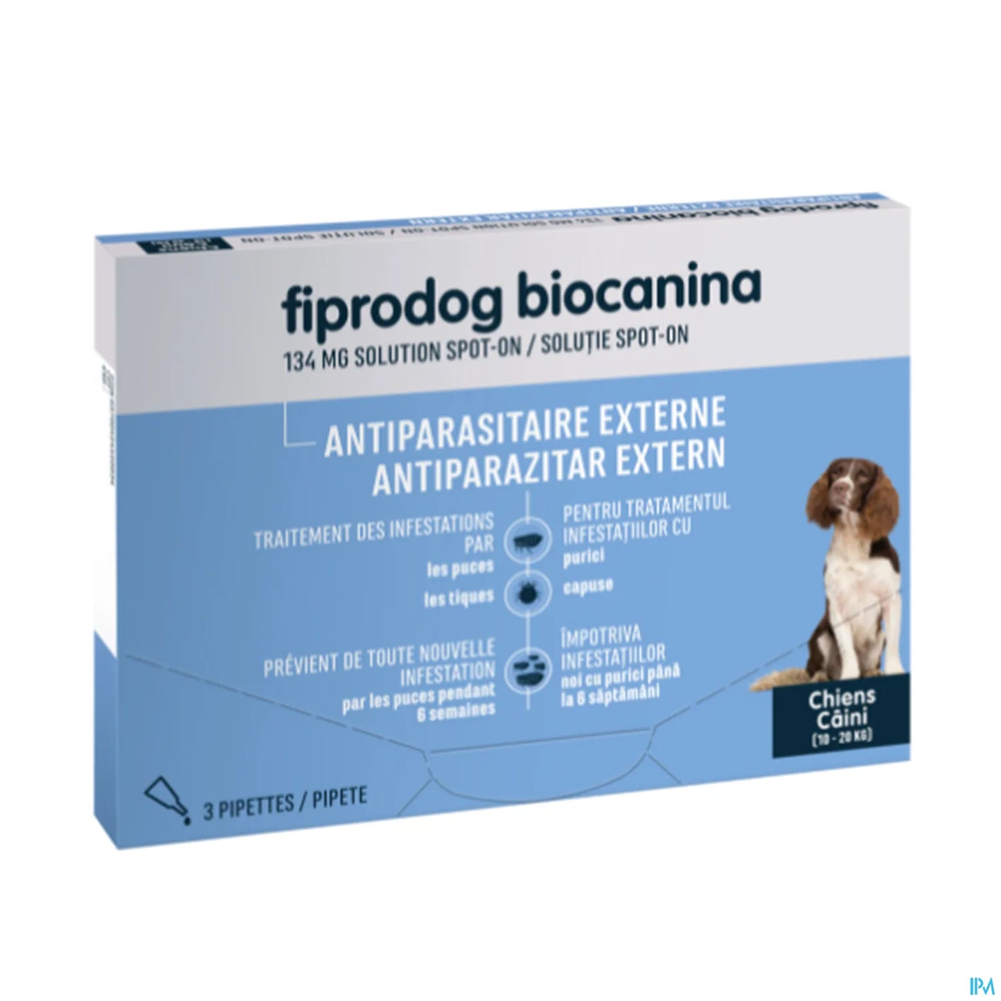 Biocanina Fiprodog Combo Chien Moyen 3 Pipettes
