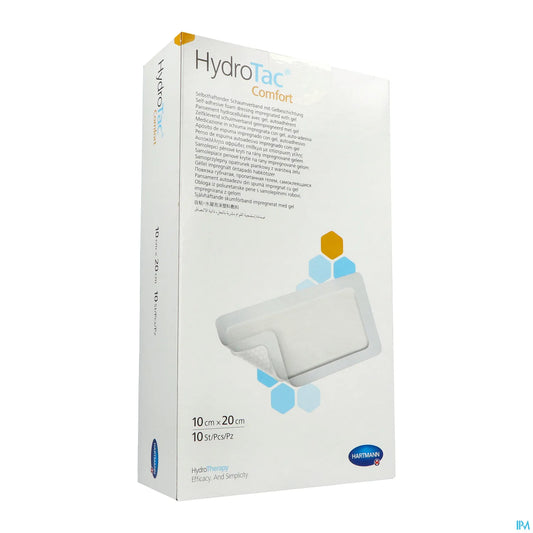 Hydrotac Comfort Pansement Adhésif 10 x 20 cm Boîte de 10