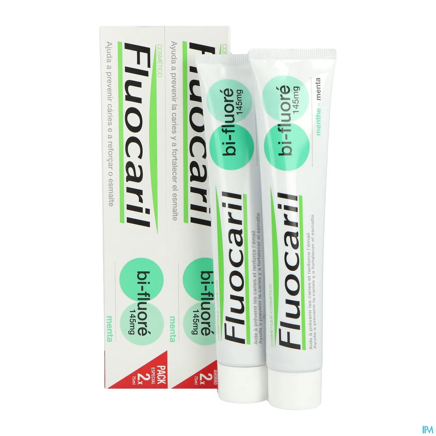 Dentifrice Bi-Fluoré Menthe 2x75ml