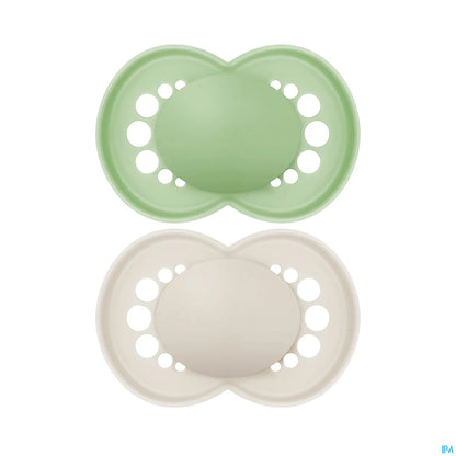 Sucette Original Tendance Silicone 18 Mois Bleu 2 Unités