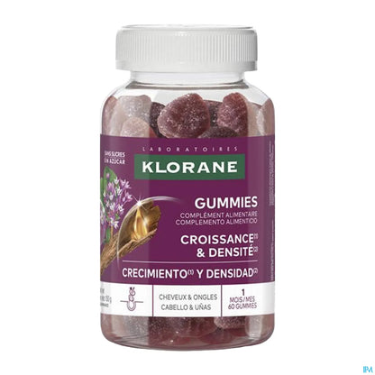 Klorane Croissance et Densité Quinine Gummies 60 unités