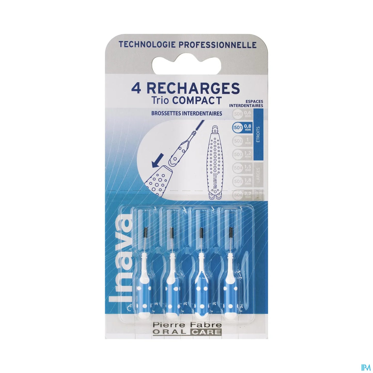 Brossette Recharge Bleue ISO 1
