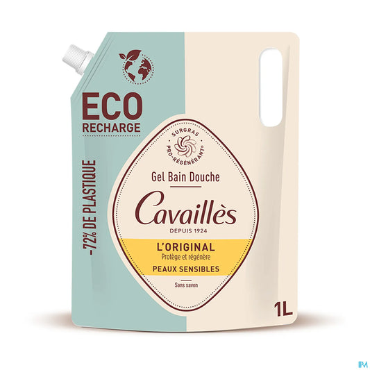 Rogé Cavaillès Gel Bain Douche Peaux Sensibles L'Original Éco Recharge 1L