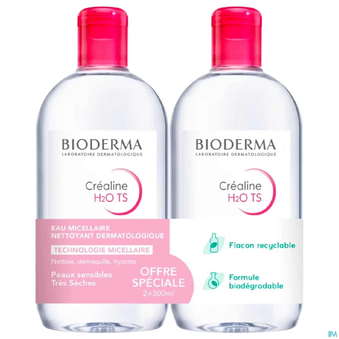 Créaline H2O TS Eau Micellaire 2x500ml