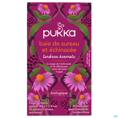 Infusion Baie de Sureau et Echinacée Bio 20 Sachets